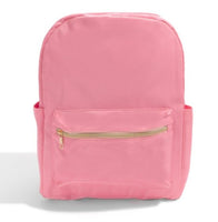 light pink backpack and lunch bag