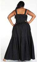plus sized black dress